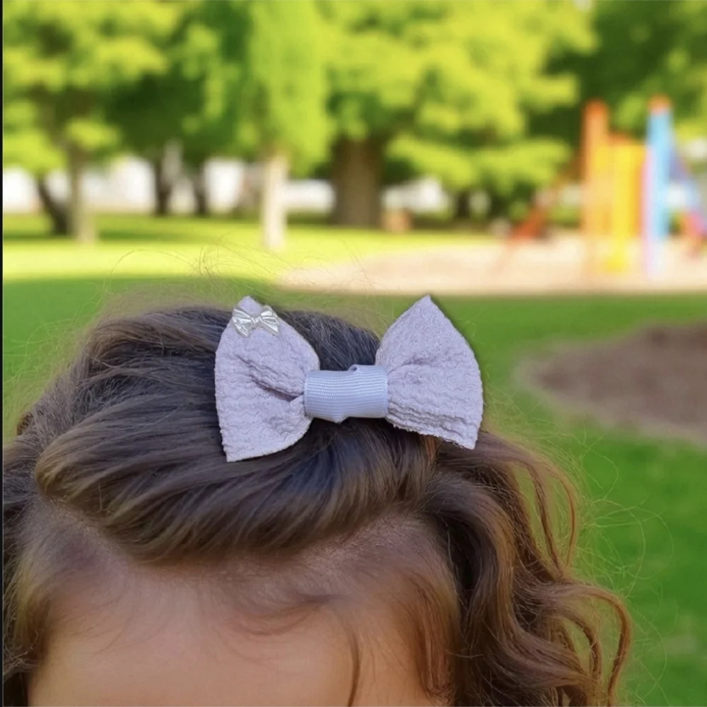 2-‎ Pack of Bow Hair Accessories| Available in Pink, Blue, OR Purple
